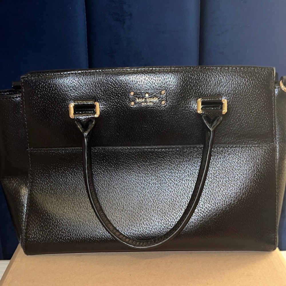 Kate Spade Black Leather Satchel